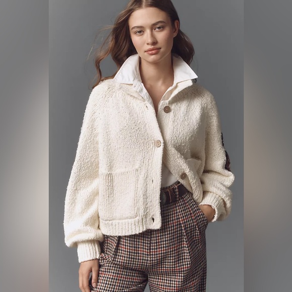 Anthropologie Pilcro Western Horse Graphic Cardigan Sweater (Size M) - Picture 2 of 8